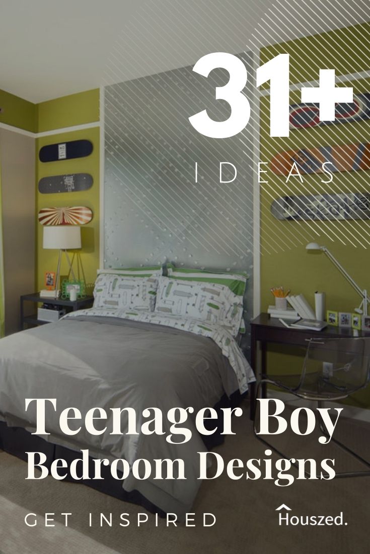 31+ Stylish Teen Boy Bedroom Ideas That Rock in 2024 | Houszed