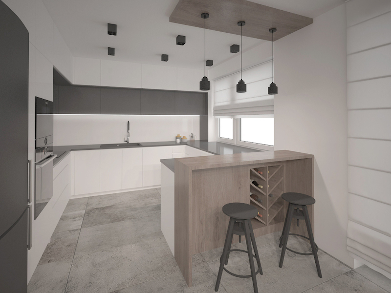 White and Grey Kitchen Ideas 1