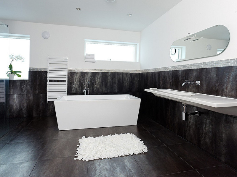 bathroom design ideas black and white