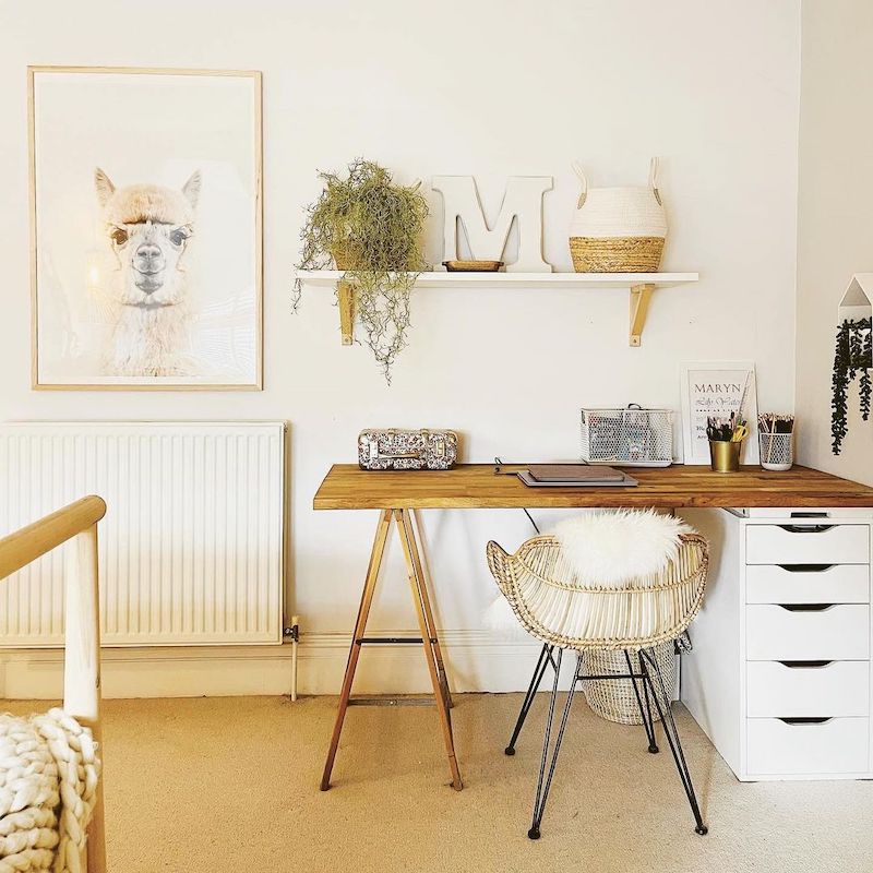 bedroom office hacks