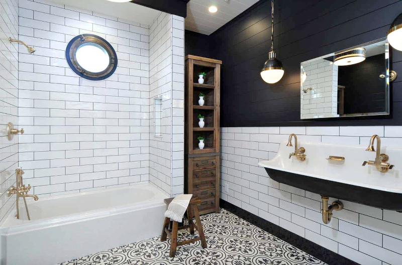black and white bathrooms ideas
