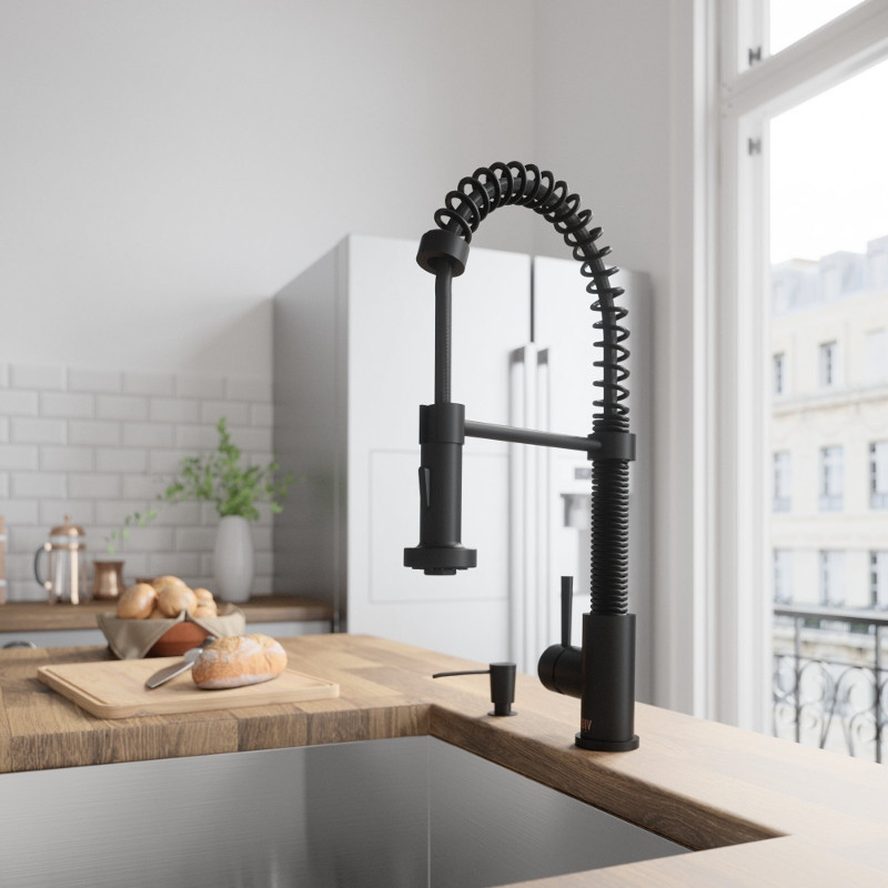 black faucet for kitchen