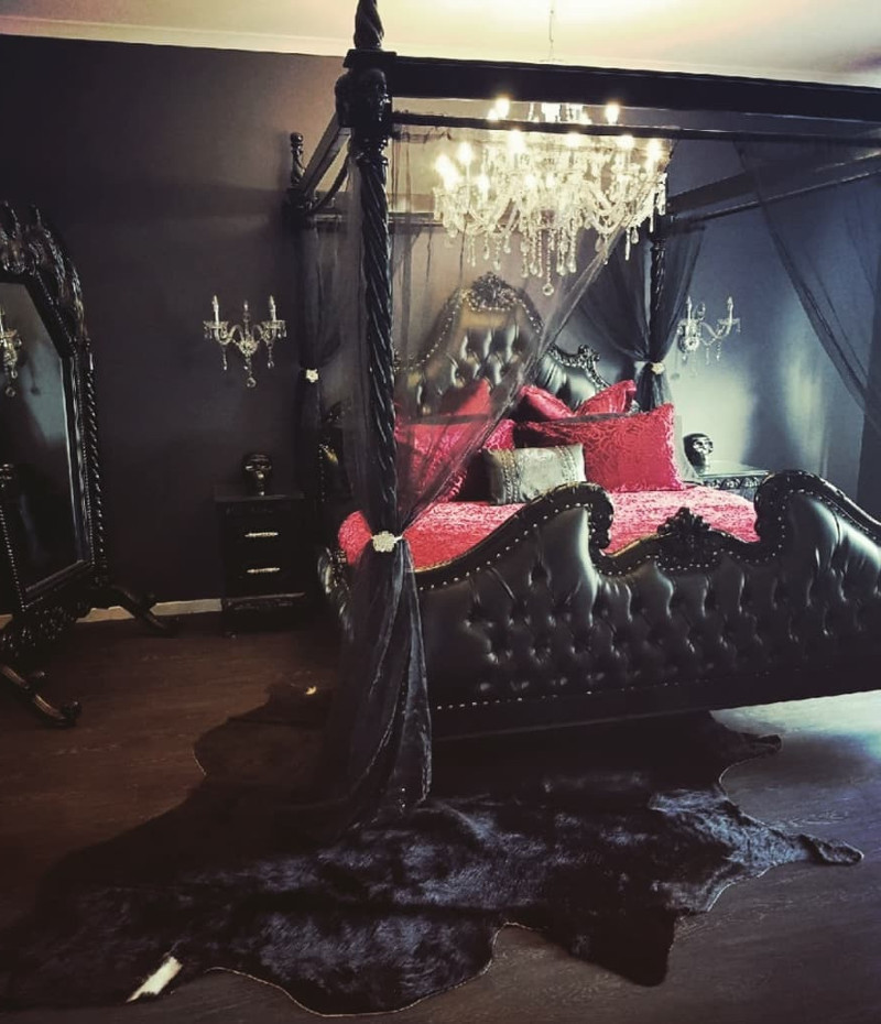 black gothic bedroom