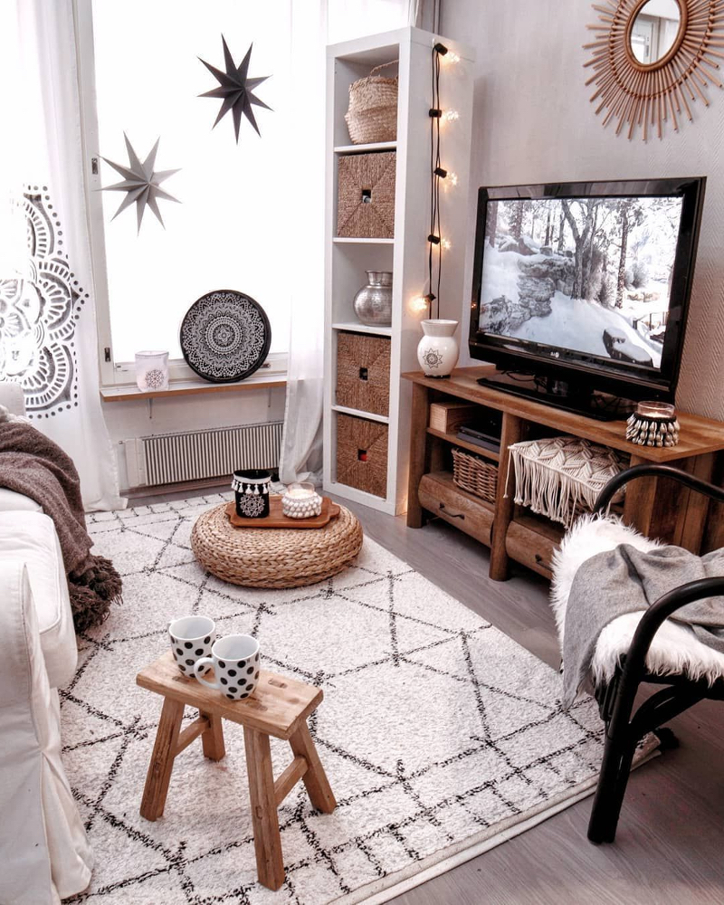 bohemian chic living rooms