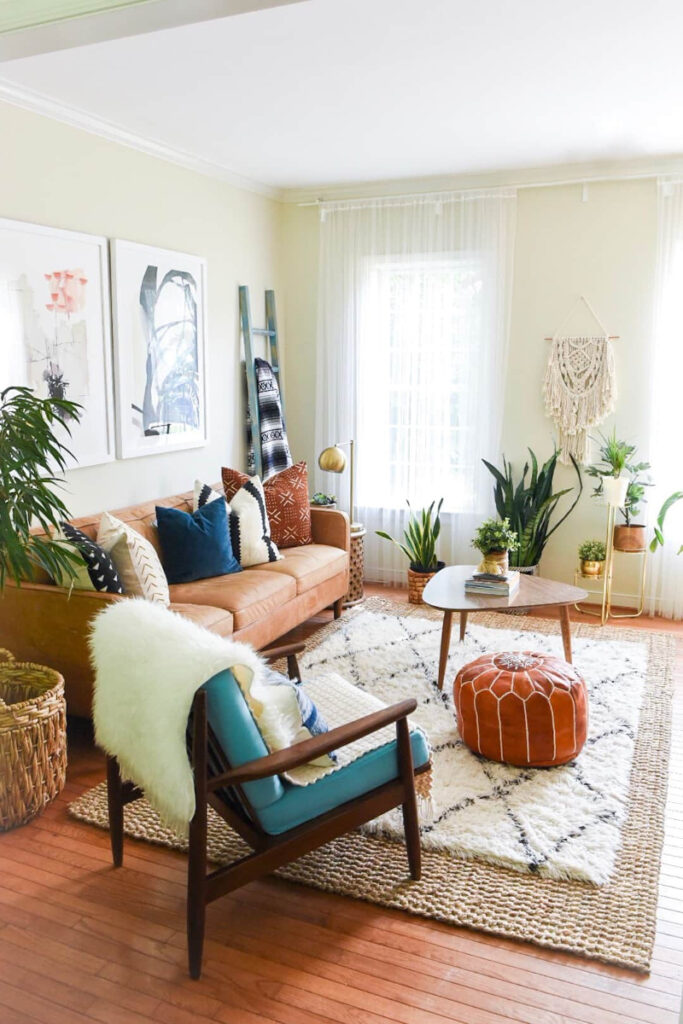 bohemian living room decor
