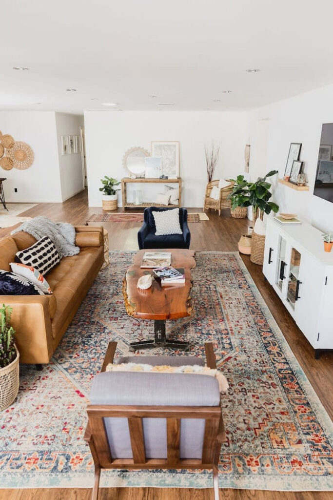 boho chic living room