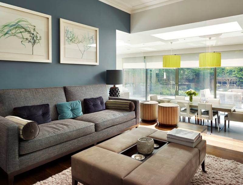 brown and blue living room color schemes1