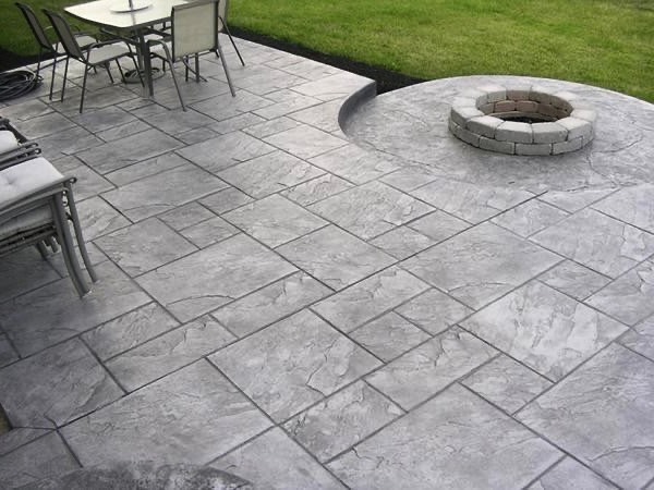 budget stamped concrete patio ideas