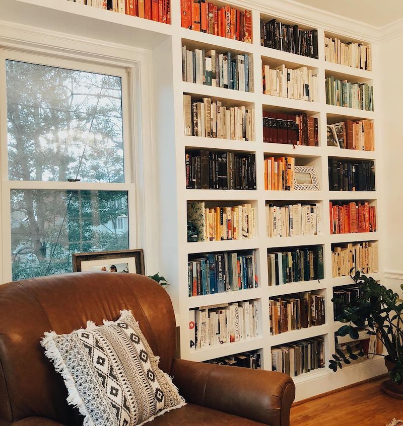 built in bookshelves billy