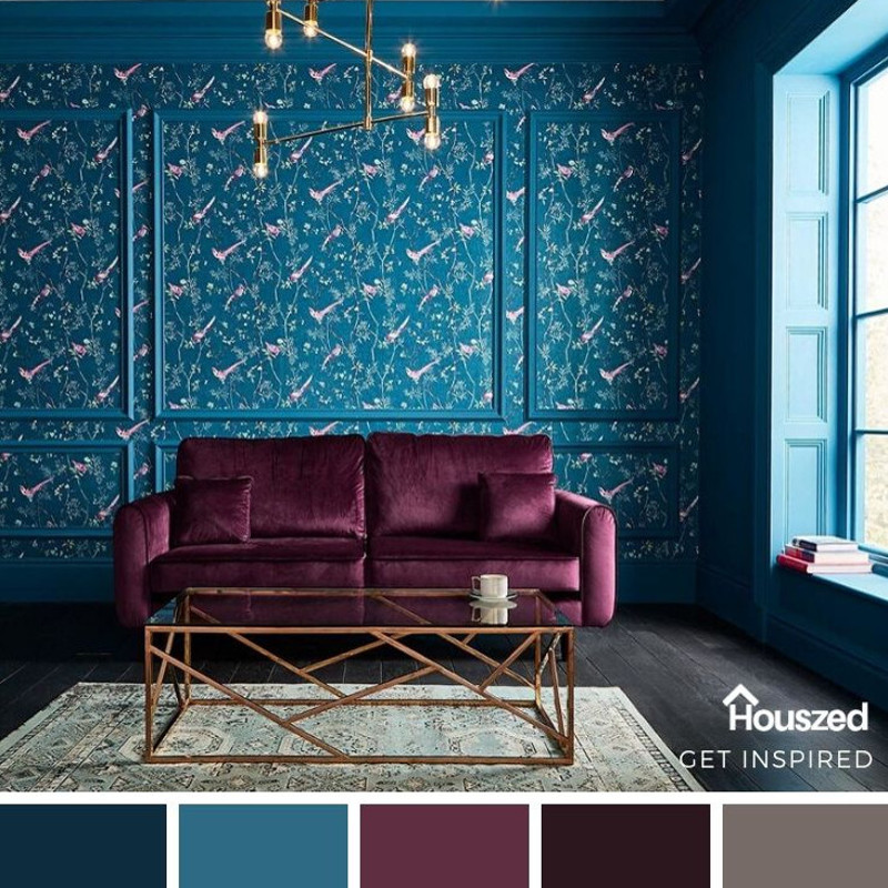 burgundy and teal color inspiration