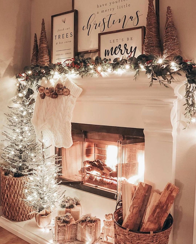 christmas mantel decorations fireplaces