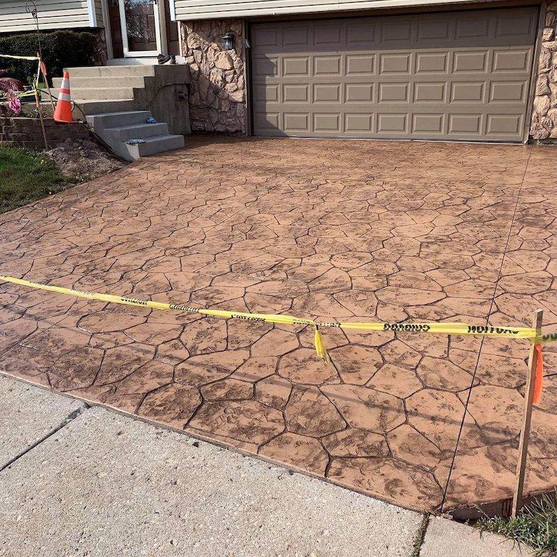 concrete stamped patio ideas