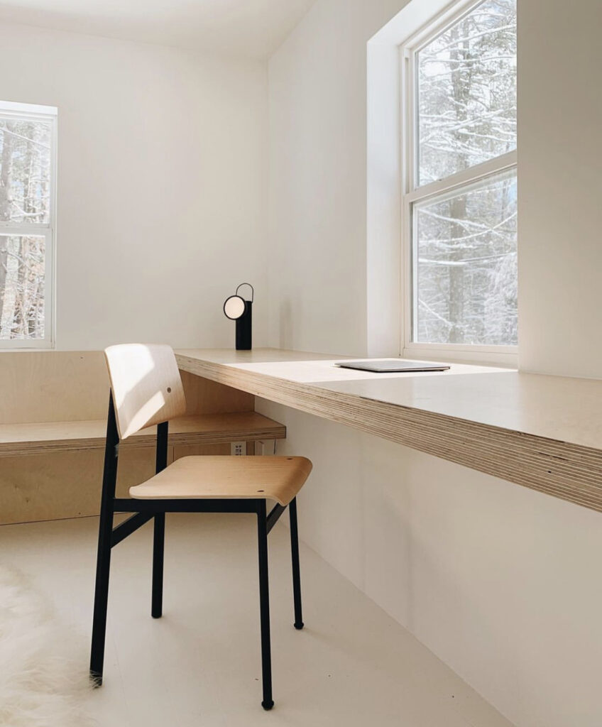 corner floating desk