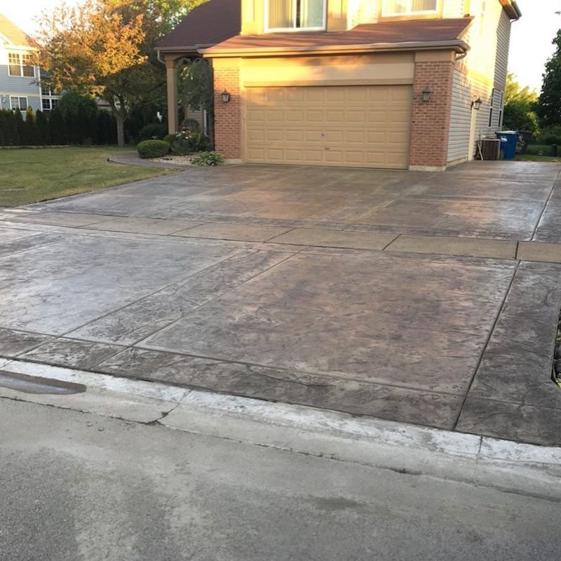 covered stamped concrete patio ideas