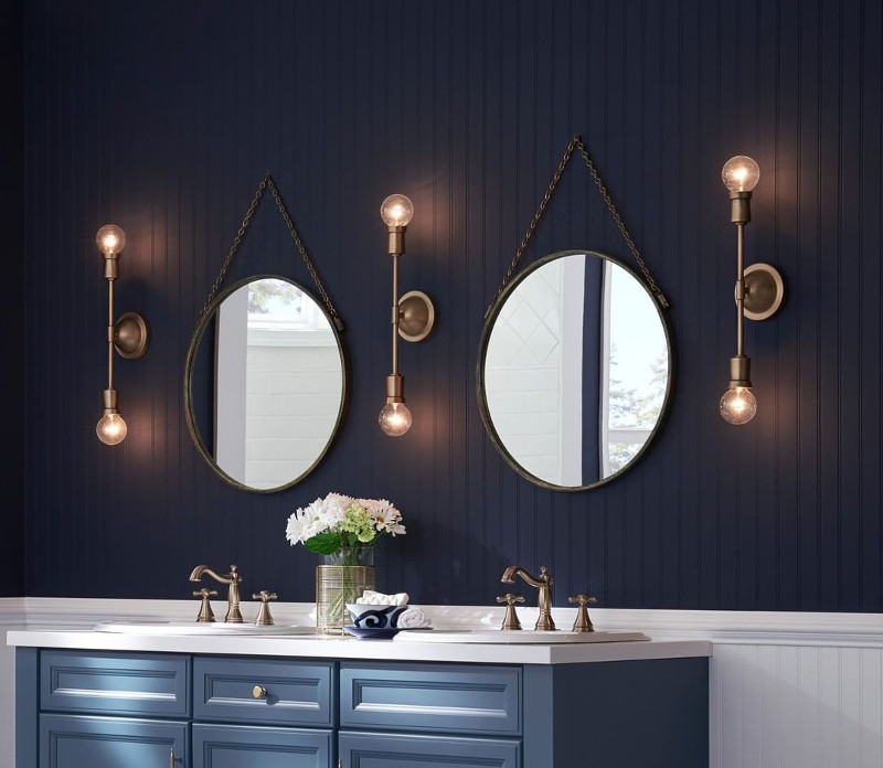 dark blue bathroom ideas