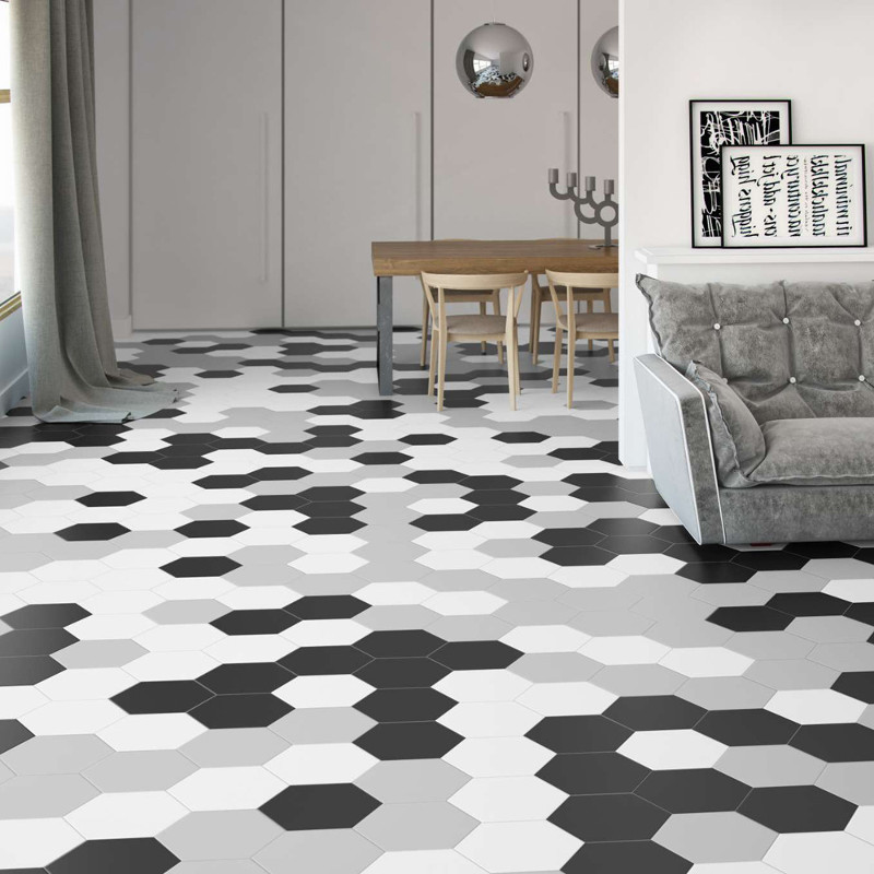 dark gray floor tile