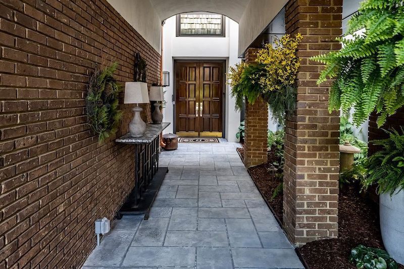 deck and stamped concrete patio ideas