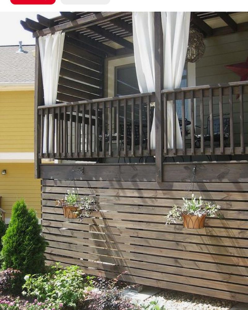 deck skirting ideas other than lattice