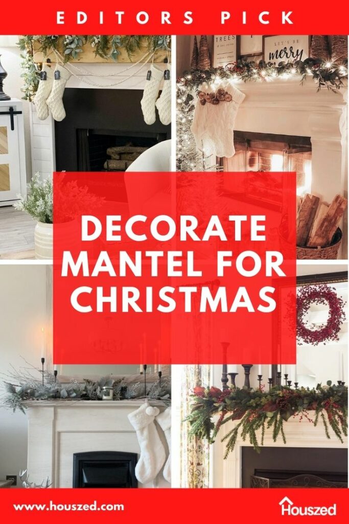 decorate mantel for Christmas