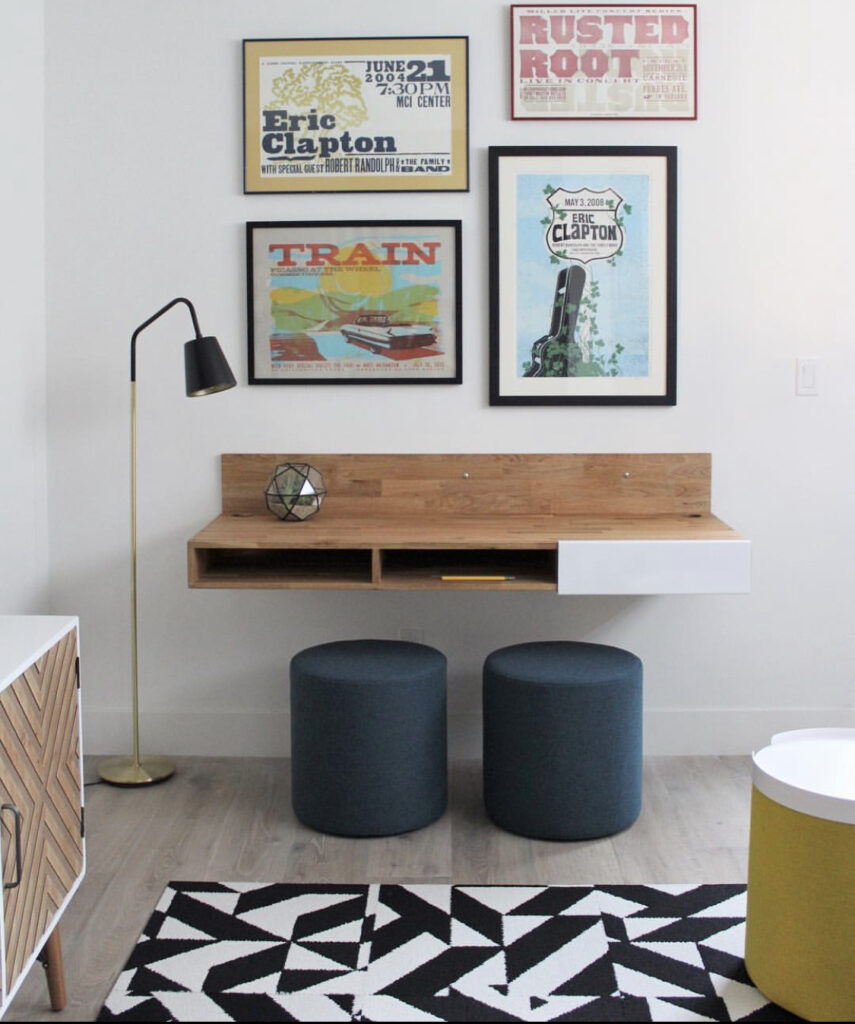 floating desk shelf
