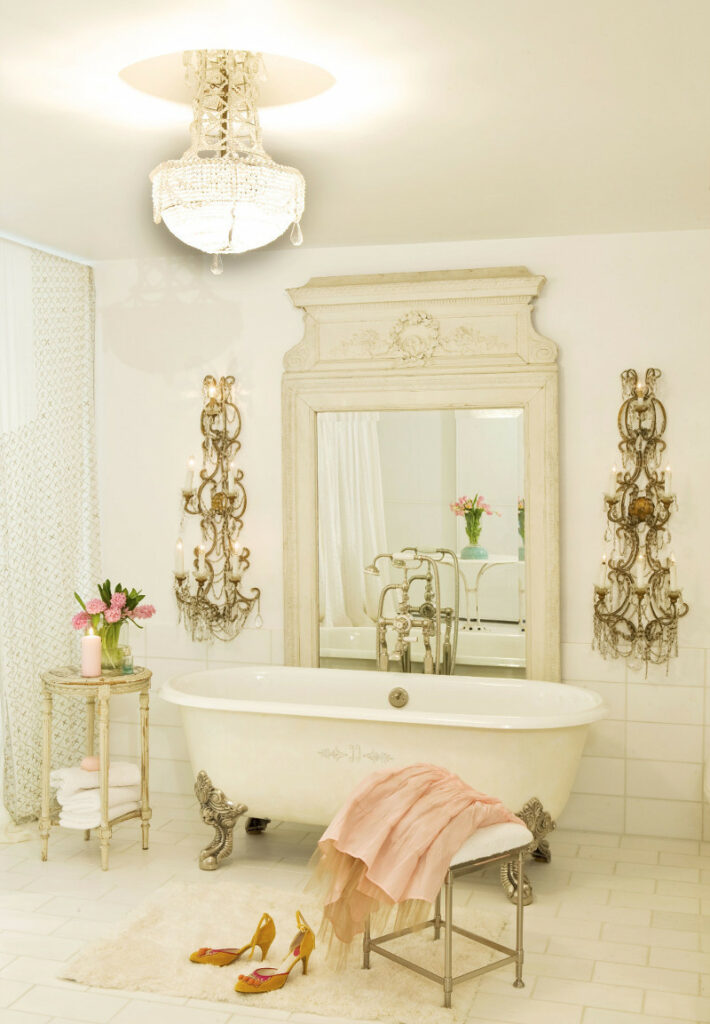 french inspired bathroom decor