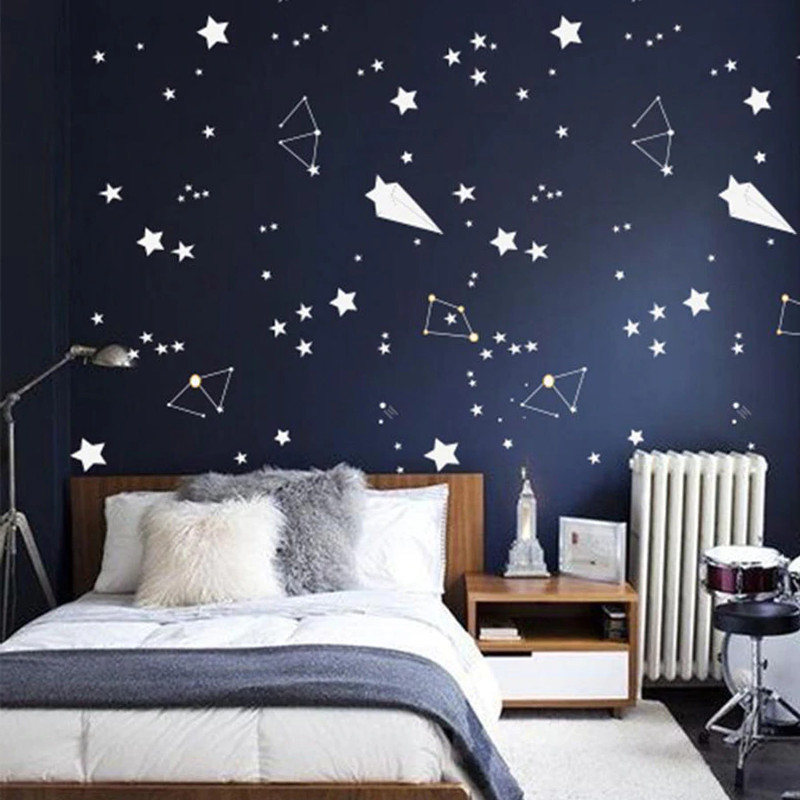 galaxy inspired bedroom outer space