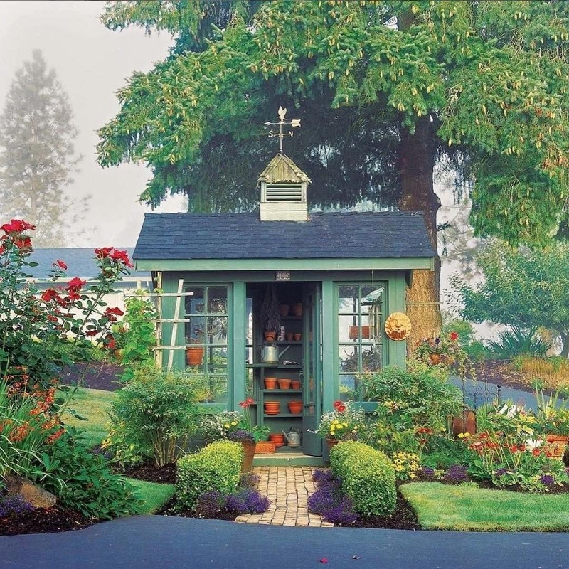 garden potting sheds designs