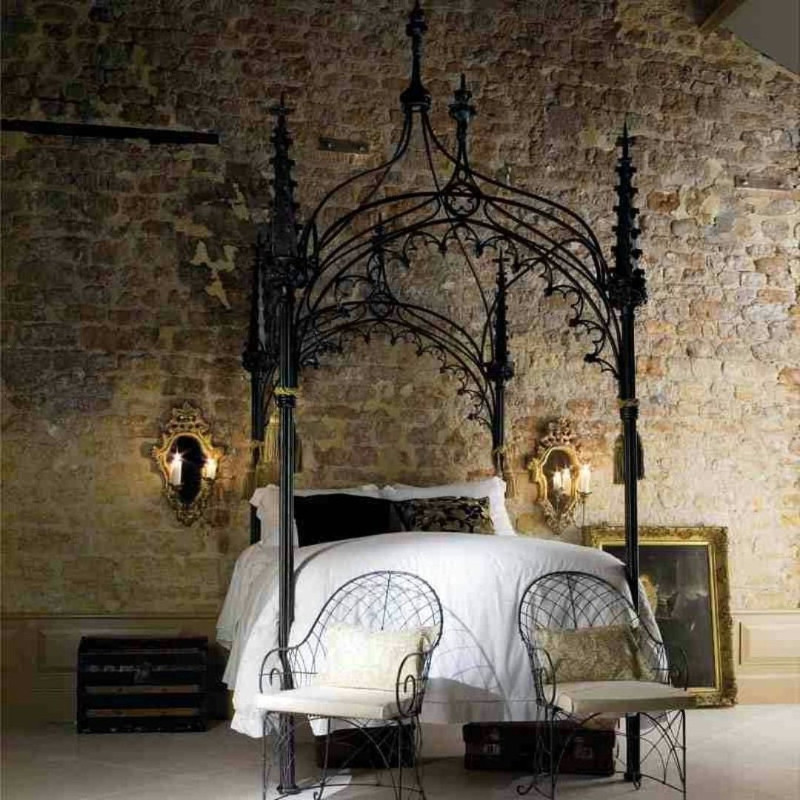 gothic themed bedroom