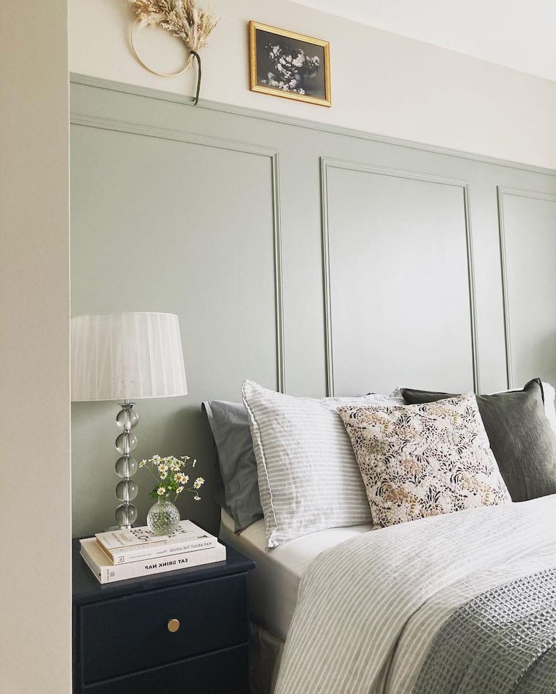 green and grey bedrooms