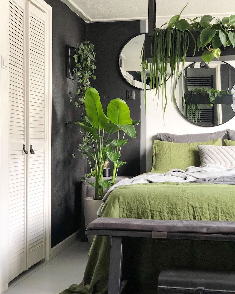 grey and green bedroom decorating ideas