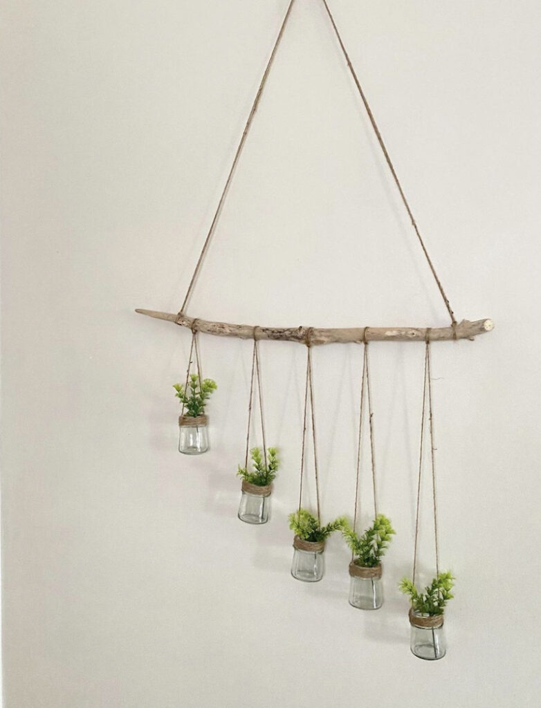 hanging air plants with wire
