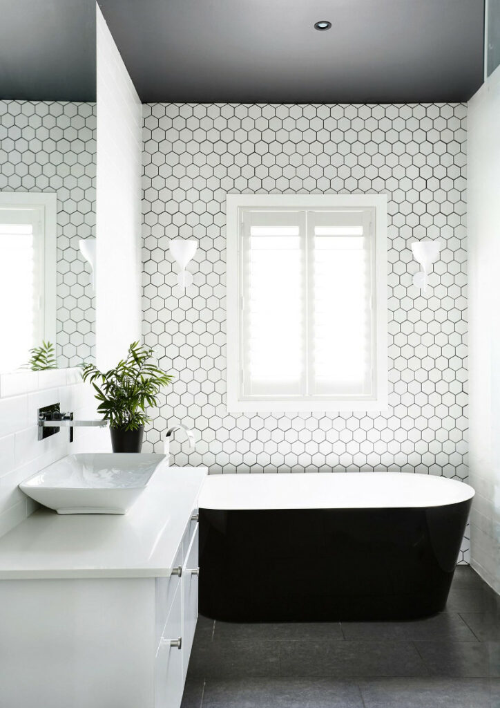 hexagon bathroom tile ideas 3