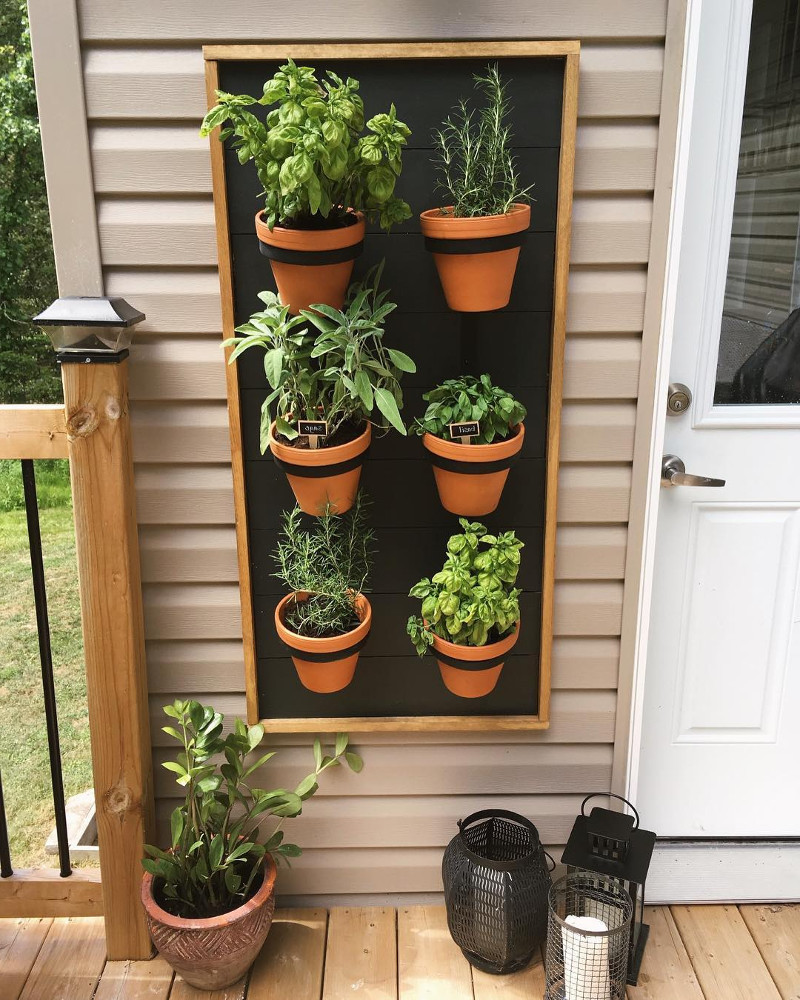 homemade herb garden box
