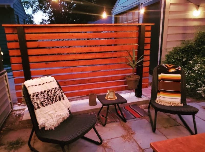 hot tub privacy fence ideas