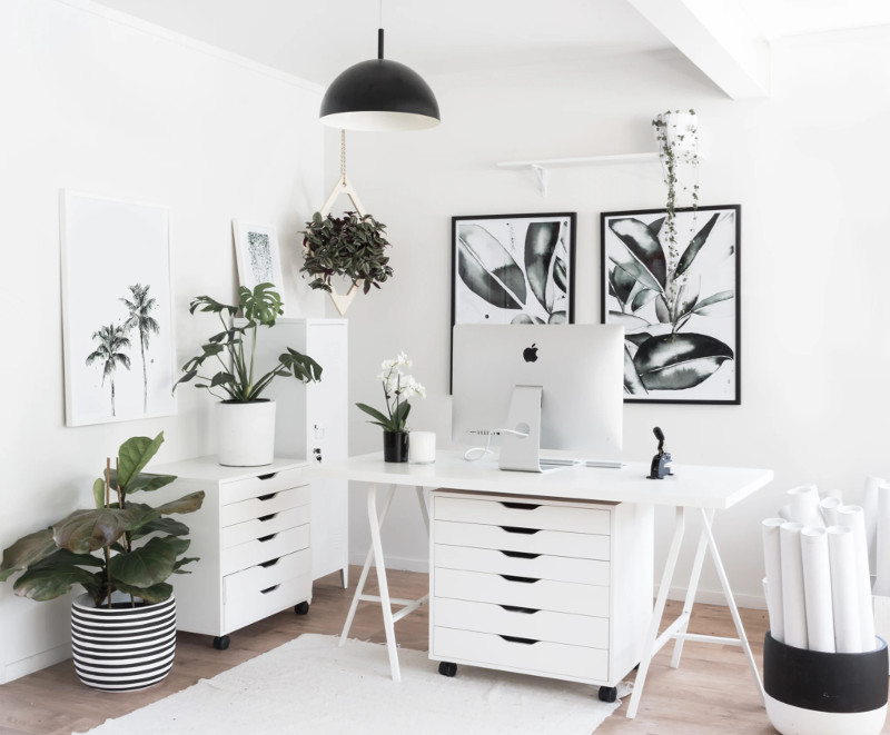 ikea alex desk aesthetic