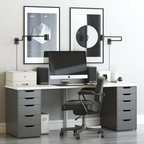 ikea alex desk ideas
