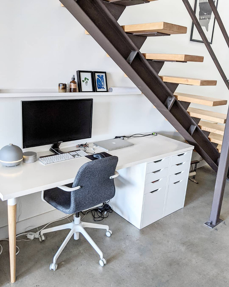 ikea desk hack home offices alex drawer