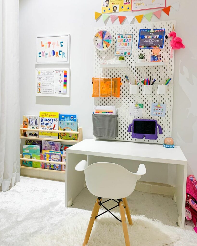 ikea free standing pegboard ideas
