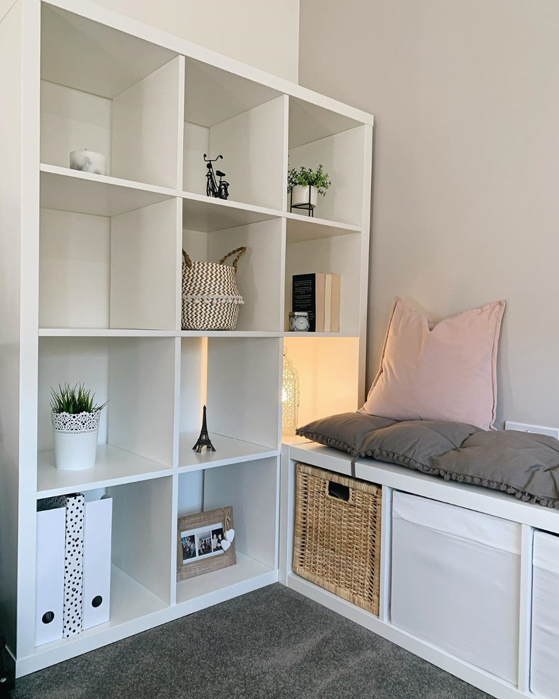 ikea kallax bench seat hack