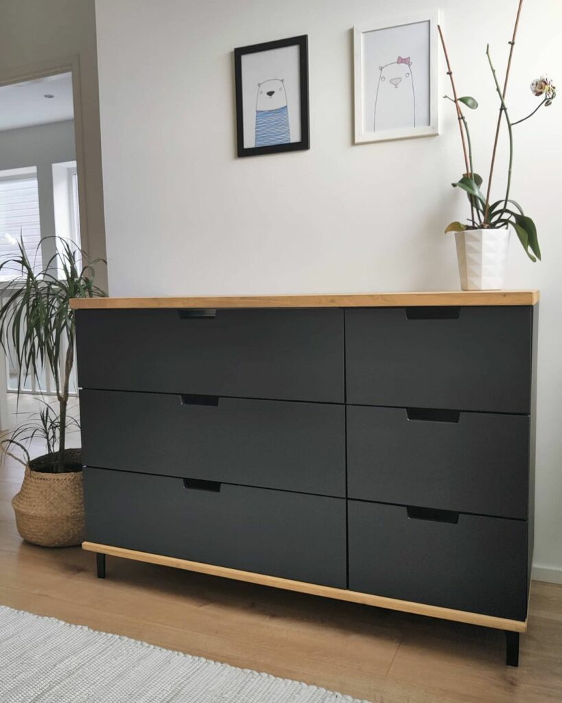 ikea nordli dresser makeover