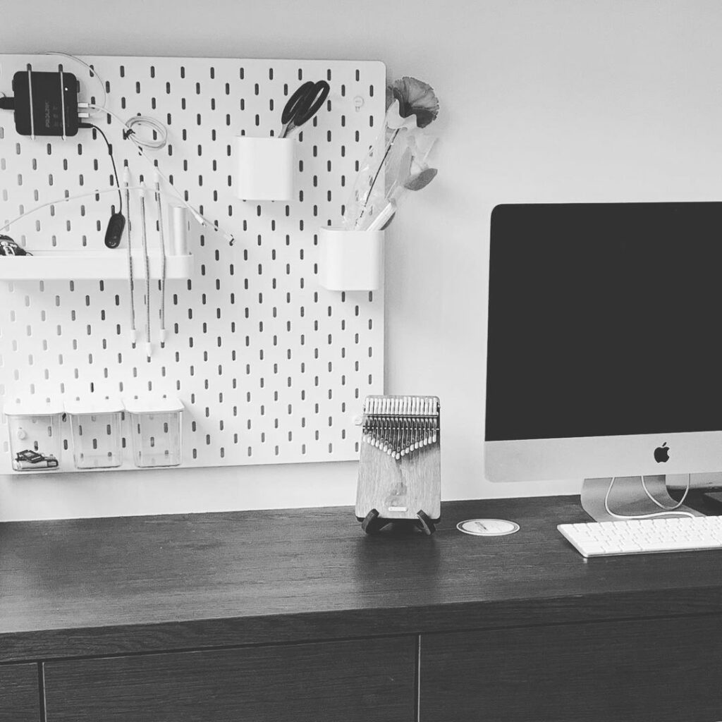 ikea pegboard office ideas