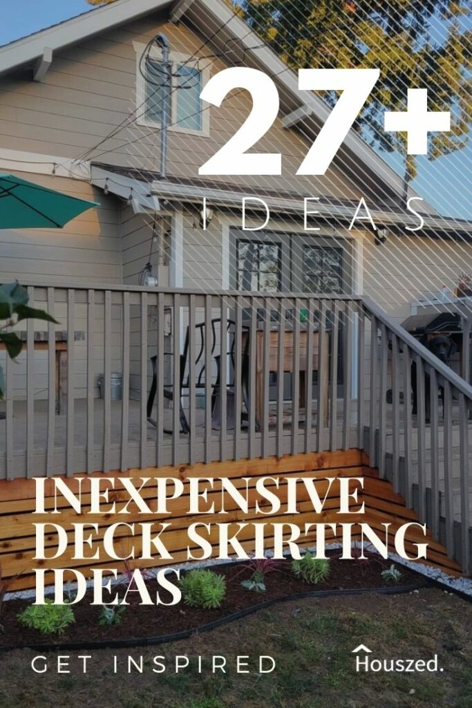 inexpensive deck skirting ideas