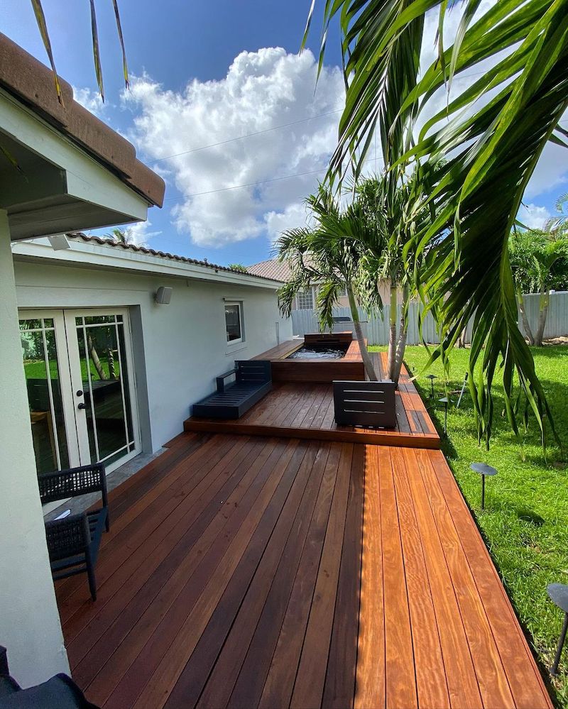 large backyard deck ideas