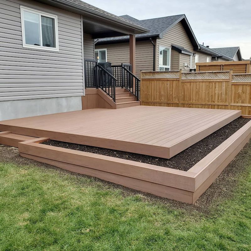 low budget backyard deck ideas on a budget