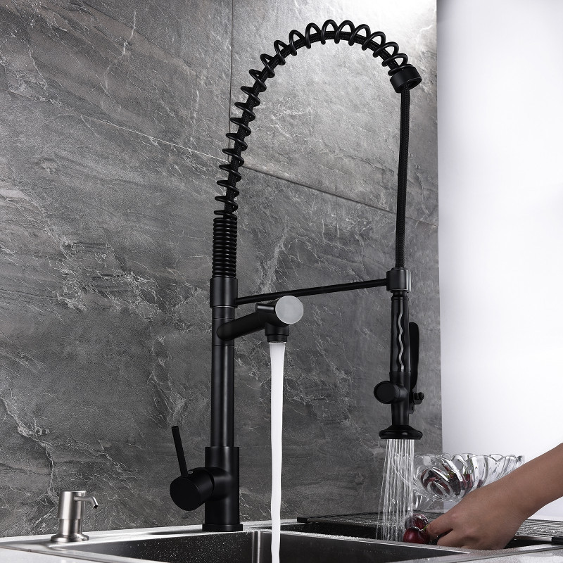 21+ Beautiful Black Kitchen Faucet Ideas in 2024 Houszed