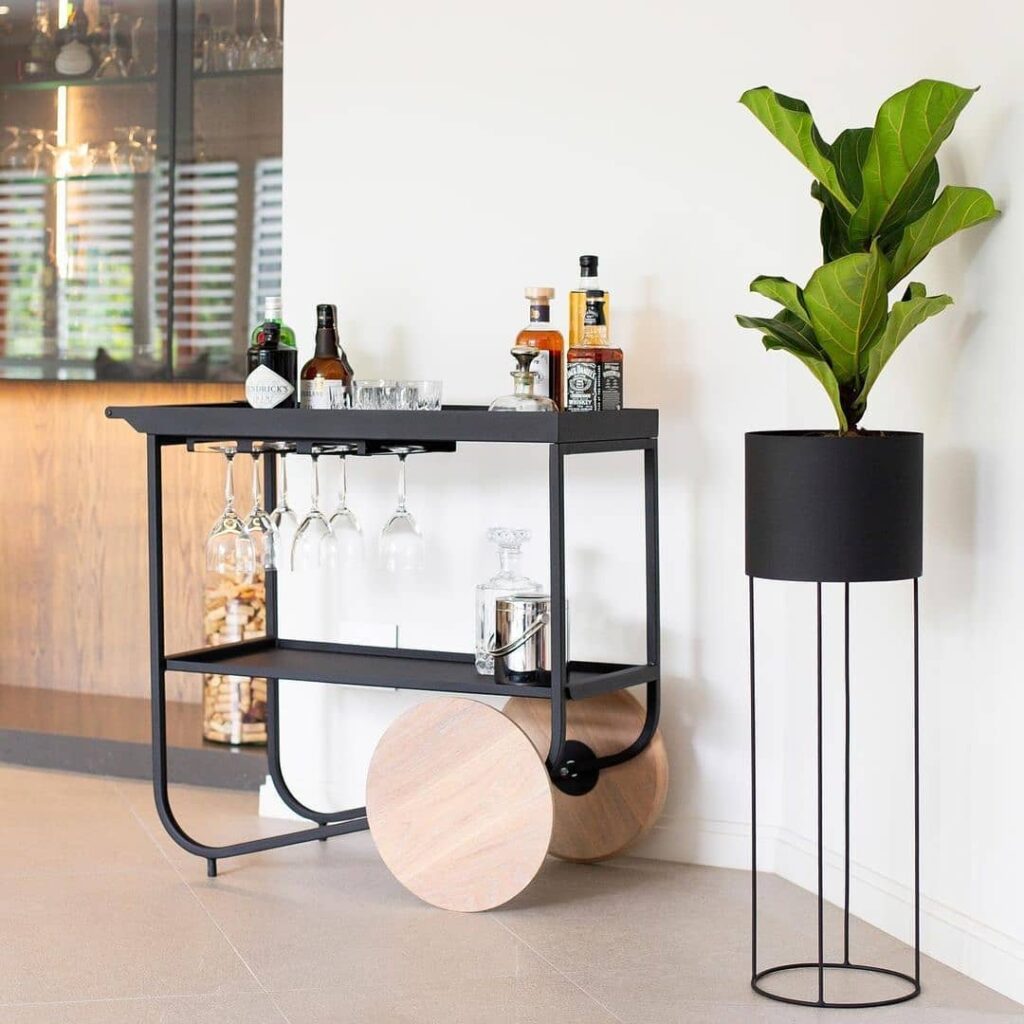 mini bar cart