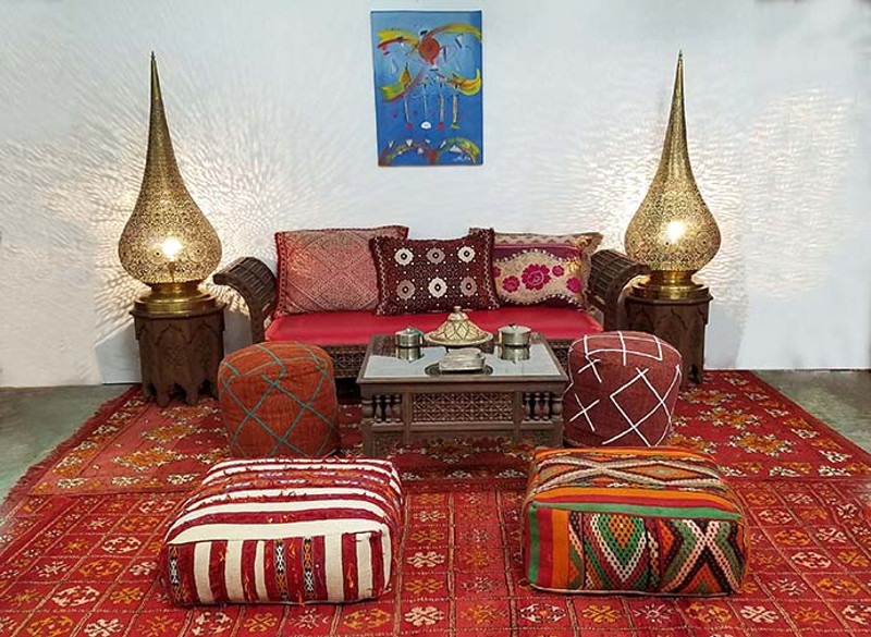 moroccan themed living room