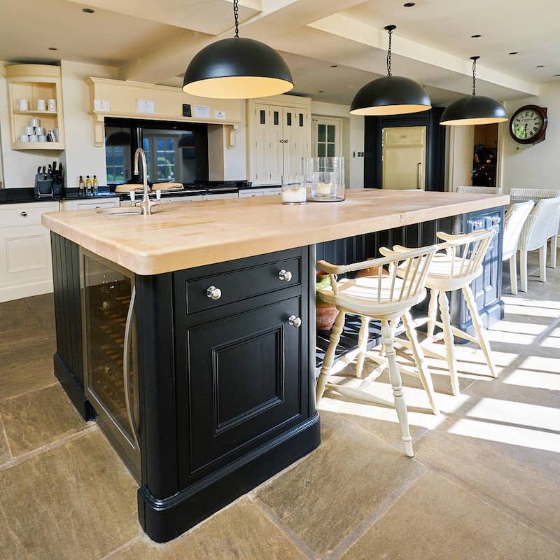 navy blue kitchen