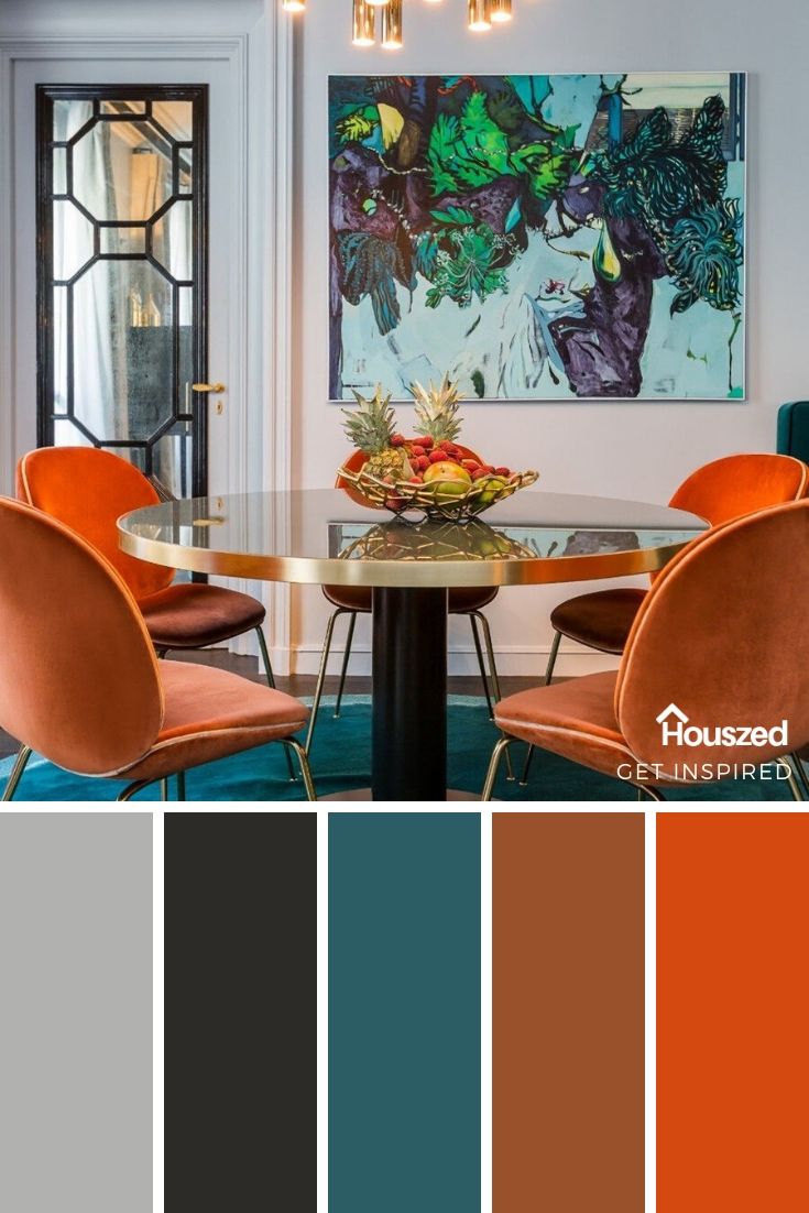Orange & Turquoise Color Inspiration in 2025 | Houszed