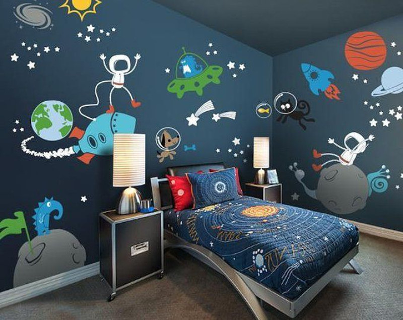 outer space bedroom decor